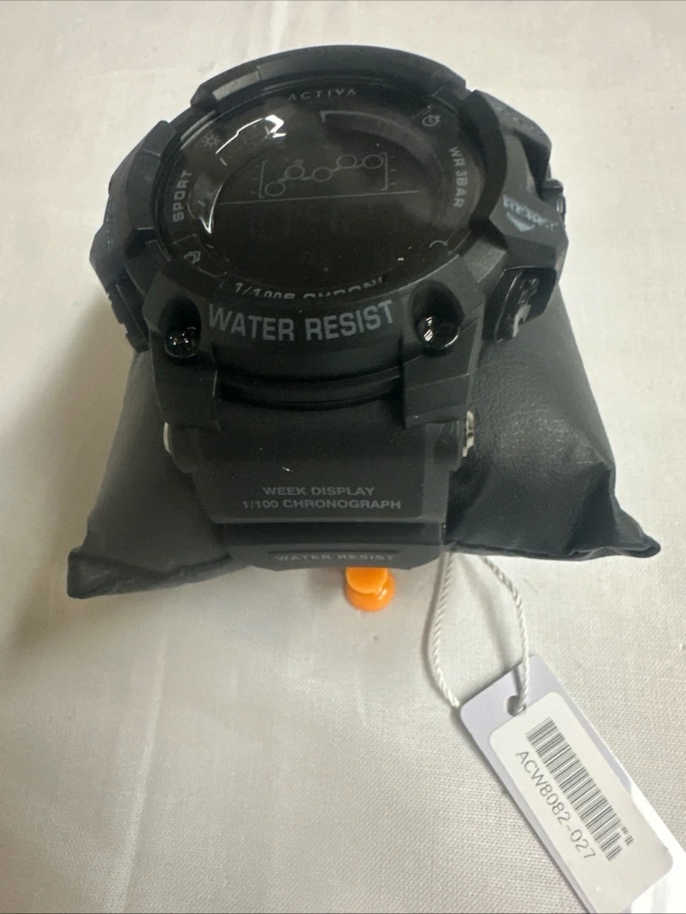 Ativa Black Digital Sport Watch with Gray Accents